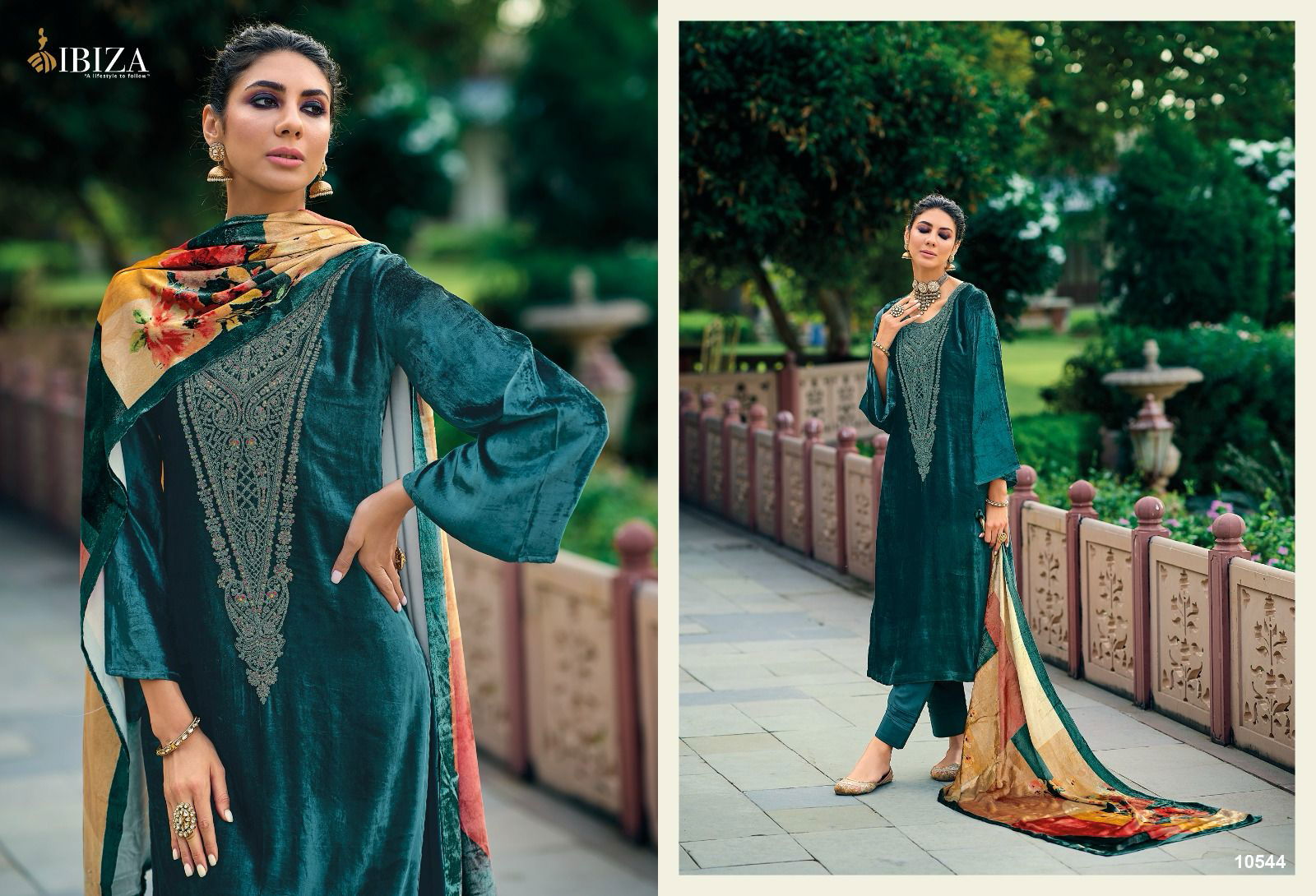 Khoobsurat By Ibiza Viscose Velvet Pashmina Dress Material Catalog
